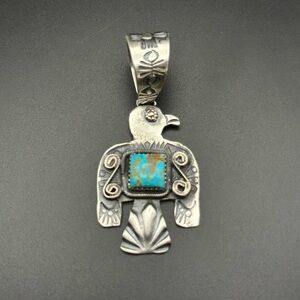 Sterling Silver Thunderbird Pendant Navajo Richard Yazza Native American jewelry